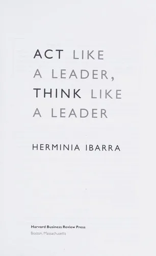 Act like a leader, think like a leader (2015)