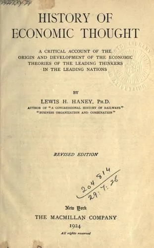 History of economic thought (1911)