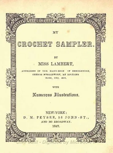 My crochet sampler (1847)
