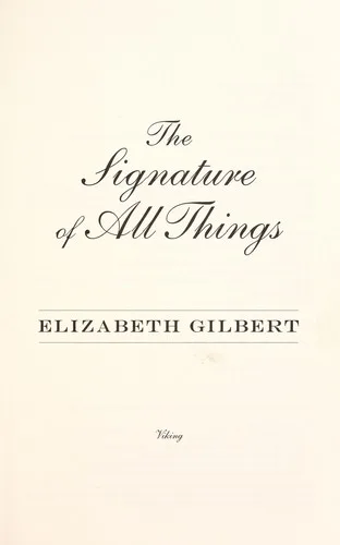 The signature of all things (2001)