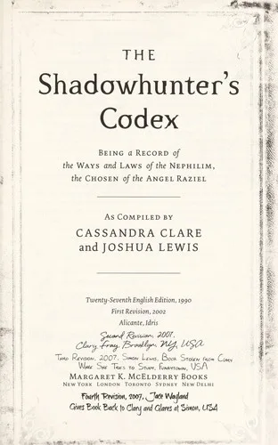 The Shadowhunter's Codex (2013)