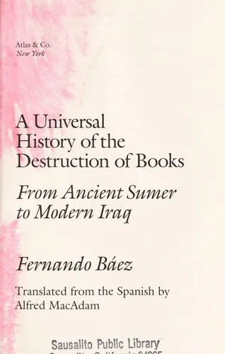 A Universal History of the Destruction of Books (2008)