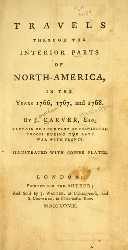 Travels through the interior parts of North America, in the years 1766, 1767, and 1768 (1778)