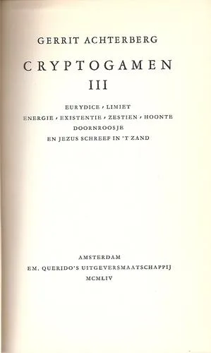 Cryptogamen III (1954)