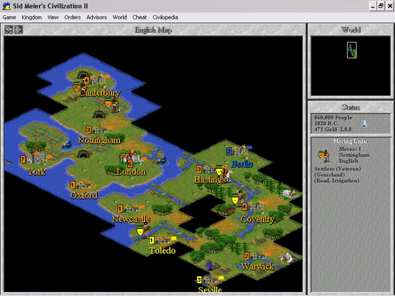 Sid Meier's Civilization II (1996)